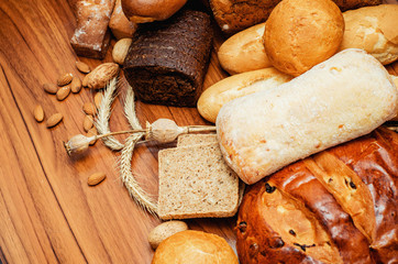 different sorts of bread