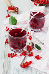 fresh red currant drink