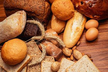 different sorts of bread