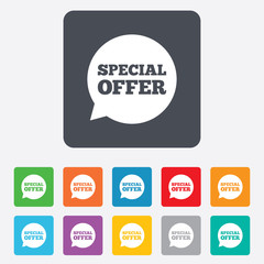 Special offer sign icon. Sale symbol.