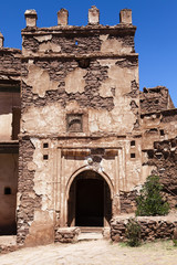 Ruins of Kasbah Telouet in the High Atlas in Central Morocco