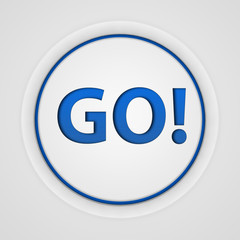 go circular icon on white background