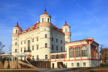 Fototapeta na wymiar Historic building of Palace Wojanow in Poland