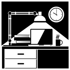 workplace black and white