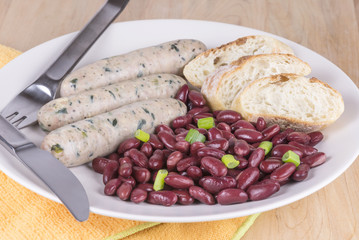 Beans and sausages