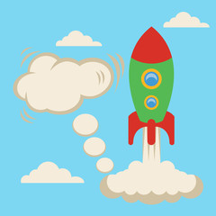 Start up flat vector illustration design