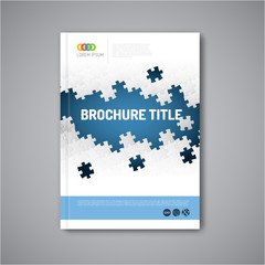 Modern Vector abstract brochure report design template