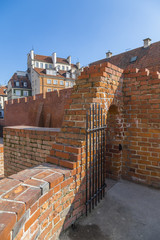 Fragment of a brick wall
