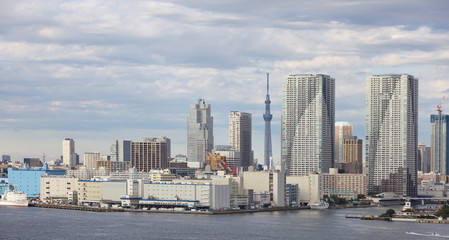Fototapeta na wymiar Tokyo city view with Tokyo sky tree