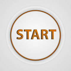 start circular icon on white background