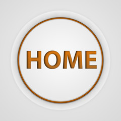 home circular icon on white background