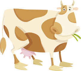 cow farm animal cartoon illustration