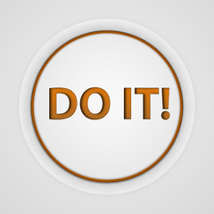 Do it circular icon on white background
