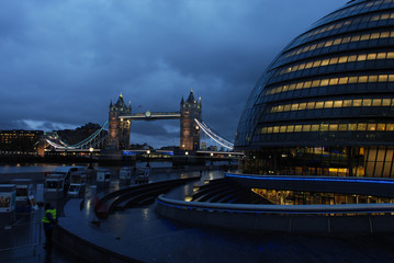 City of London and Tower Bridge