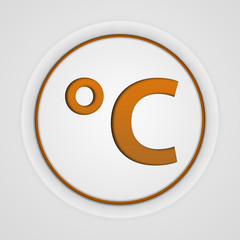Celsius circular icon on white background