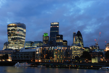 Obraz na płótnie Canvas City of London and Tower Bridge