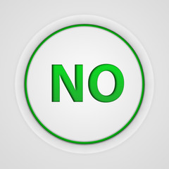 no circular icon on white background