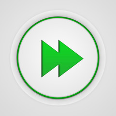 scroll circular icon on white background