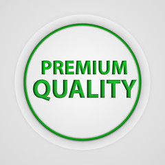 Premium quality circular icon on white background