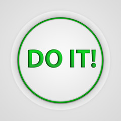 Do it circular icon on white background