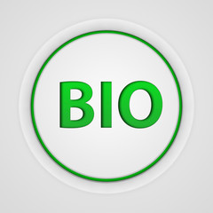 Bio circular icon on white background
