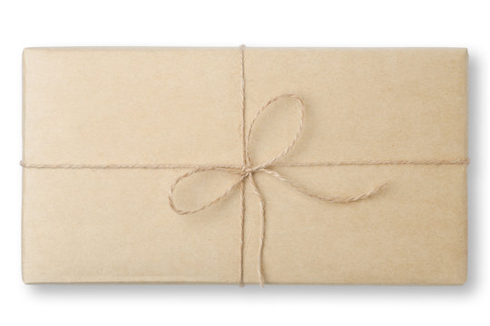 parcel wrapped packaged box