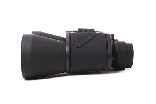 black binocular isolate on white background
