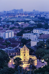 Obraz premium Ph-ra Su-men Fort Bangkok, Thailand. 