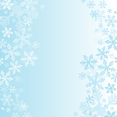 Abstract christmas background with snowflakes