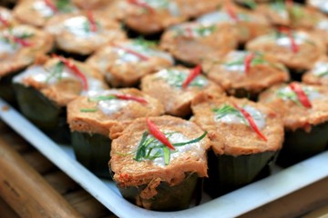 steamed fish with curry paste