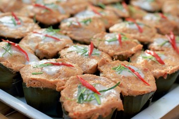steamed fish with curry paste