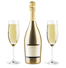 Beautiful picture of a bottle of champagne