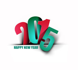 Happy new year 2015 Text Design