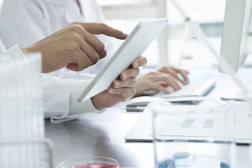Researchers are using a tablet