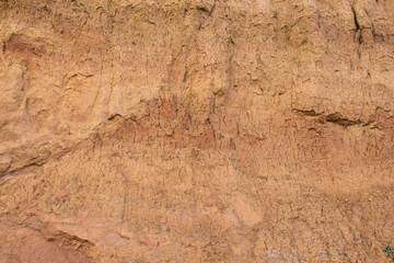 The soil on the slope