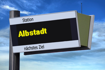 Anzeigetafel 6 - Albstadt