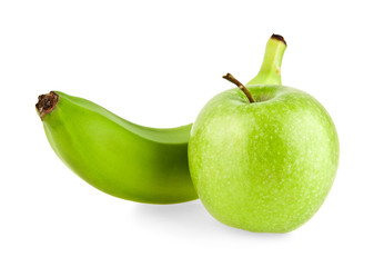 banana and apple