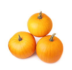 Orange pumpkin composition isolated