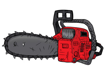 Красная бензопила