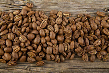 grains of coffee