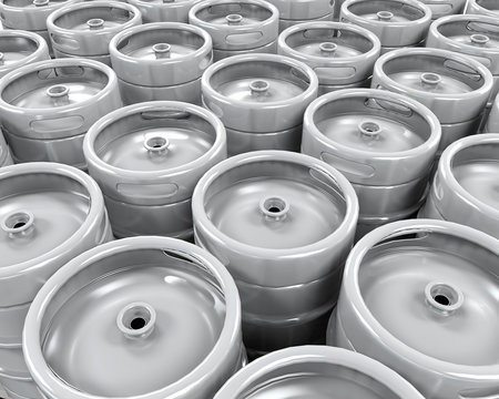 Pallet of Beer Kegs