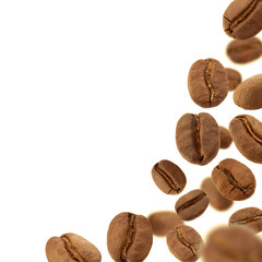 Flying coffee beans
