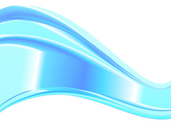 Abstract color wave design element