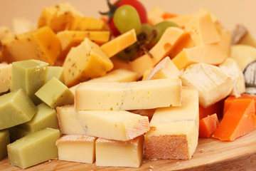 Cut cheese background