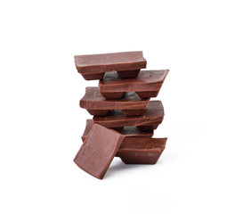 Chocolate isolated on white background