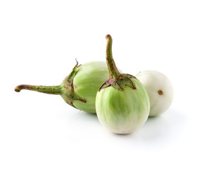 Eggplant on isolated white background