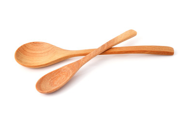 Wooden Spoon isolated on white background