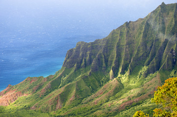 Kalalau Valley, Na Pali coast, Kauai, Hawaii.