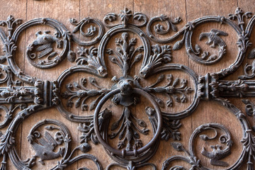 Door detail of Notre Dame de Paris