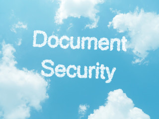 Fototapeta premium cloud words with design on blue sky background